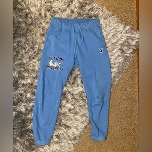 playboy blue joggers/sweatpants